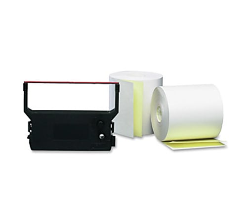 PM Credit/Debit Verification Kit For Verifone 900 Printer - 3" x 90 ft - 1 / Carton - White, Canary