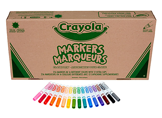 Crayola Broad Line Marker Classpack 256Pack - Office Depot