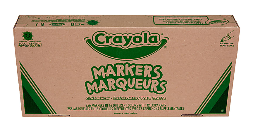 Crayola Broad Line Marker Classpack - Office Depot