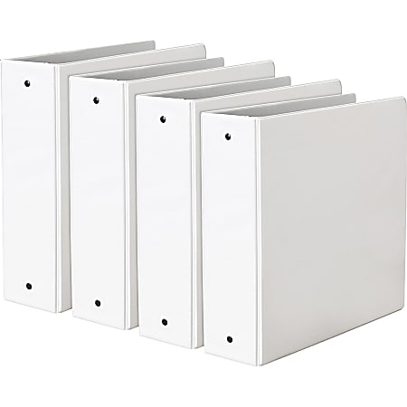 Avery® Economy View Binder, Letter (8 1/2" x 11"), White, Pack Of 4