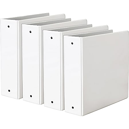 Avery Economy View Binder Letter 8 12 x 11 White Pack Of 4 - Office Depot