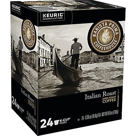 Barista Prima Coffeehouse® Single-Serve Coffee K-Cup®, Dark Roast, Carton Of 24