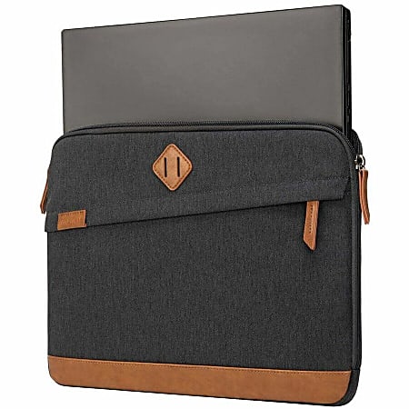 Targus Strata III Laptop Sleeve For 14 Laptops GrayBrown Office