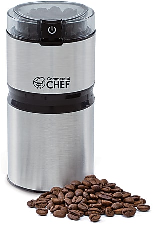 Commercial Chef Electric Coffee & Spice Grinder, Silver