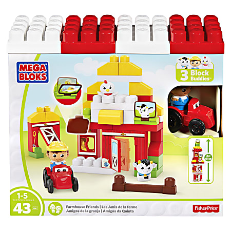 Mega Bloks Farmhouse Friends Building Blocks Set