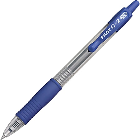 Pilot G2 Retractable Gel Pens Ultra Fine Point 0.38 mm Clear