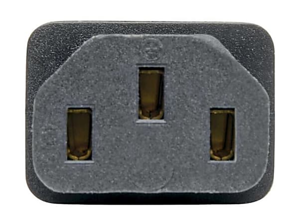 Eaton Tripp Lite Series IEC C8 to IEC C13 Power Cord Adapter - 10A, 125V, Black - Power connector adapter - P003000