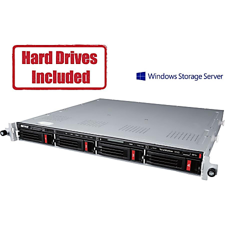 Buffalo TeraStation WS5420RN NAS Storage System - Intel Atom C3338 Dual-core (2 Core) 1.50 GHz - 4 x HDD Supported - 4 x HDD Installed - 32 TB Installed HDD Capacity - 8 GB RAM - Serial ATA/600 Controller