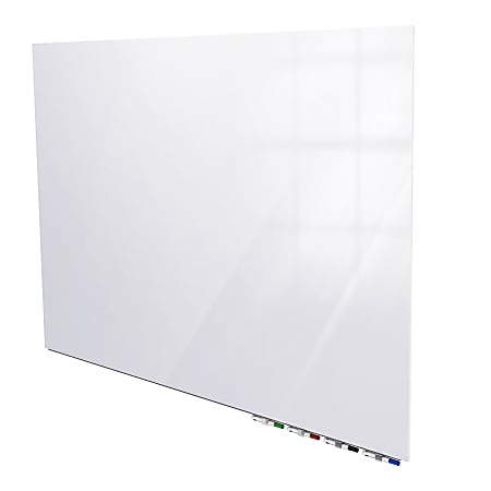 Ghent Aria Low Profile Glassboard, Non-magnetic, 48"H x 60"W, Horizontal, White