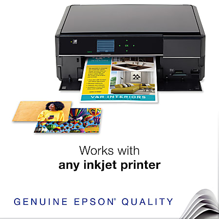 Epson® Double-Sided Premium Presentation And Photo Paper, Letter Size (8 1/2" x 11"), Pack Of 50 Sheets, 47 Lb, Matte White