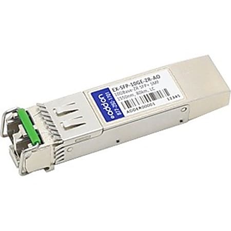 AddOn Juniper Networks EX-SFP-10GE-ZR Compatible TAA Compliant 10GBase-ZR SFP+ Transceiver (SMF, 1550nm, 80km, LC, DOM) - 100% compatible and guaranteed to work
