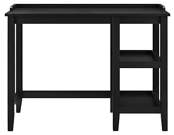 Ameriwood™ Home Eleanor 39"W Single Pedestal Computer Desk, Black