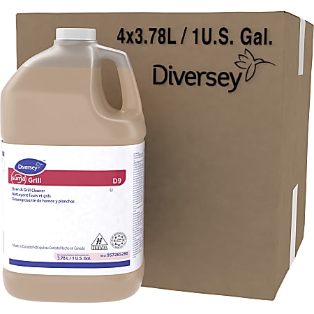 Diversey Suma Oven/Grill Cleaner - Ready-To-Use - 128 fl oz (4 quart) - 4 / Carton - Heavy Duty - Brown Diversey Suma Oven/Grill Cleaner - Ready-To-Use - 128 fl oz (4 quart) - 4 / Carton - Heavy Duty - Brown