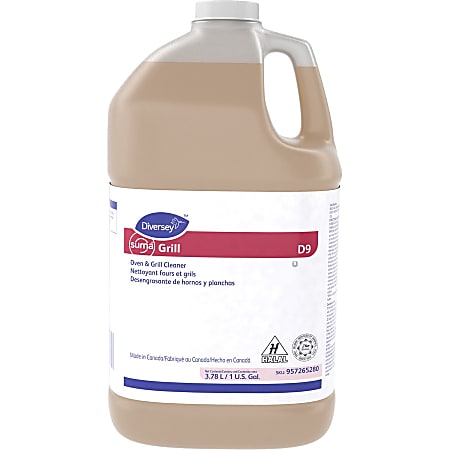 Diversey Suma Oven/Grill Cleaner - For Oven, Grill, Stainless Steel - Ready-To-Use - 128 fl oz (4 quart) - 1 Each - Heavy Duty - Brown Diversey Suma Oven/Grill Cleaner - For Oven, Grill, Stainless Steel - Ready-To-Use - 128 fl oz (4 quart) - 1 Each - Heavy Duty - Brown