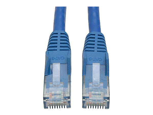 Eaton Tripp Lite Series Cat6 Gigabit Snagless Molded (UTP) Ethernet Cable (RJ45 M/M), PoE, Blue, 5 ft. (1.52 m) - Patch cable - RJ-45 (M) to RJ-45 (M) - 5 ft - unshielded - CAT 6 - booted, snagless, stranded - blue