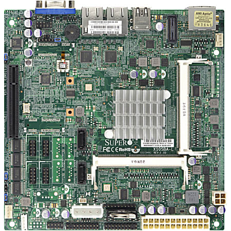 Supermicro X10SBA-L Server Motherboard - Socket BGA-1170 - Intel Celeron J1900 - 8 GB DDR3 SDRAM Maximum RAM - 2 x Memory Slots - Gigabit Ethernet - 1 x USB 3.0 Port - HDMI - 2 x RJ-45 - 2 x SATA Interfaces