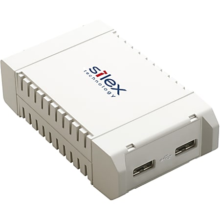 Silex USB Device Server, 2x USB 2.0, 10/100/1000 LAN, US Power Supply
