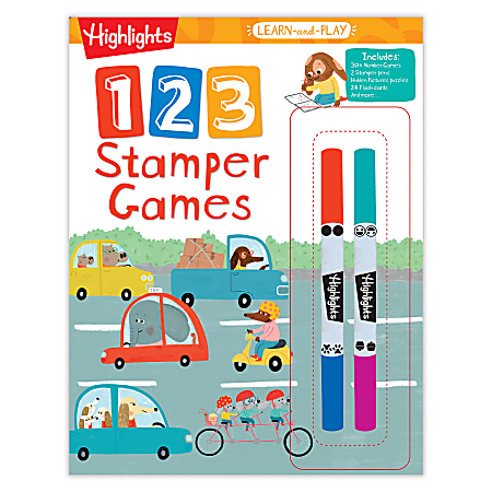 Highlights Learn-And-Play 123 Stamper Games, Pre-K - K