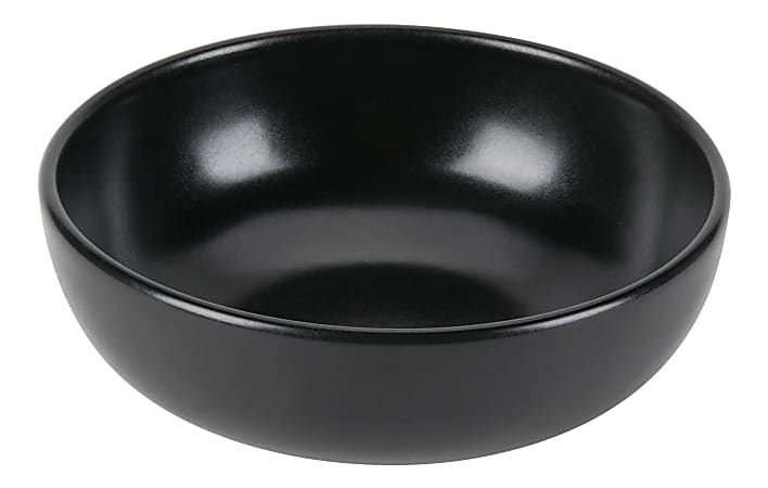 Foundry Bistro Bowls, Medium, 38 Oz, Black, Pack Of 12 Bowls