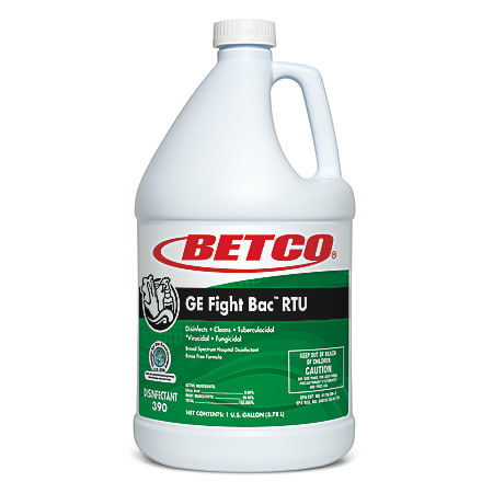 Betco GE Fight- Bac RTU Disinfectant, 128 Oz, Case of 4