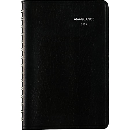 AT-A-GLANCE DayMinder 2023 RY Daily Appointment Book Planner, Black, Small, 5" x 8"