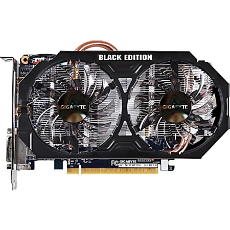 Gigabyte GV-N75TWF2BK-2GI GeForce GTX 750 Ti Graphic Card - 1.03 GHz Core - 2 GB GDDR5 SDRAM - PCI Express 3.0 x16