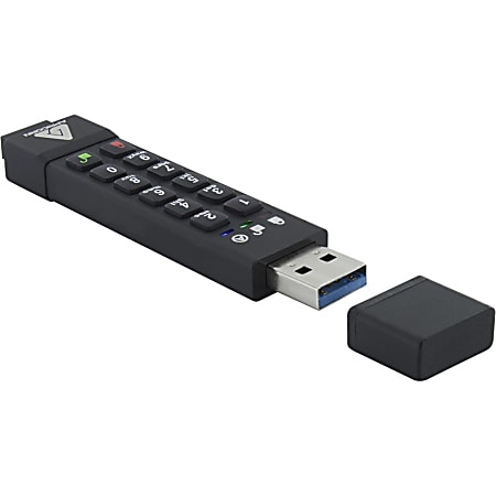 Apricorn 128GB Aegis Secure Key 3z USB 3.1 Flash Drive - 128 GB - USB 3.1 - 77 MB/s Read Speed - 72 MB/s Write Speed - ASK3Z128GB