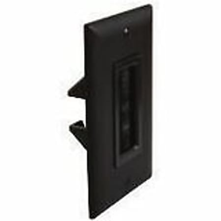 Sanus Cable Access Wall Plate - 1-gang - Wall Mount - Black