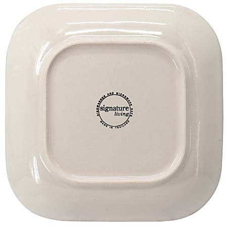 Signature Living Coventry 16 Piece Square Stoneware Dinnerware Set Beige