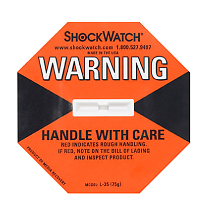ShockWatch 75G Indicators, Case of 50