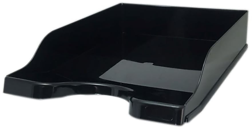 Deflecto Antimicrobial DocuTray Paper Tray, 2-5/8”H x 10-3/16”W x 13-13/16”D, Black
