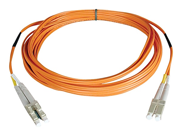 Eaton Tripp Lite Series Duplex Multimode 50/125 Fiber Patch Cable (LC/LC), 10M (33 ft.) - Patch cable - LC multi-mode (M) to LC multi-mode (M) - 10 m - fiber optic - duplex - 50 / 125 micron - orange