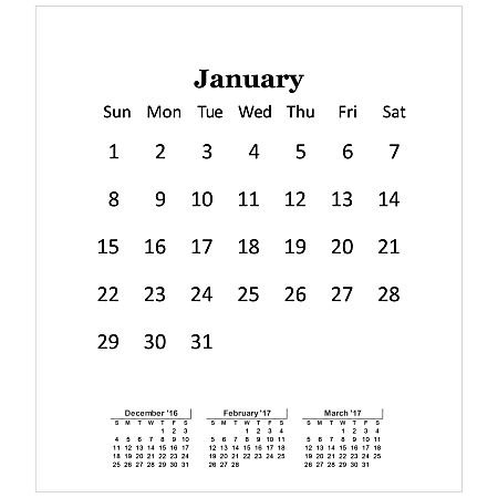 Retrospect Monthly Desk Calendar, 6 1/4