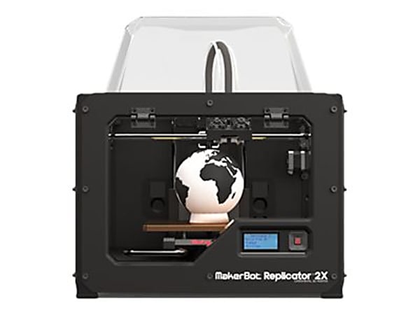 MakerBot Replicator 2X - 3D printer - FDM - build size up to 9.69 in x 6.1 in x 5.98 in - layer: 2.54 mil - USB