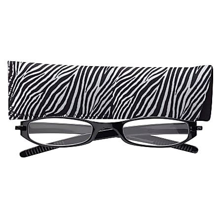 ICU Reading Eyewear, 2-Tone Acetate Full Frame Zebra, +1.50