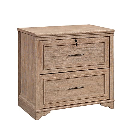 Sauder® Rollingwood 31-1/2"W x 20"D Lateral 2-Drawer Locking File Cabinet, Brushed Oak