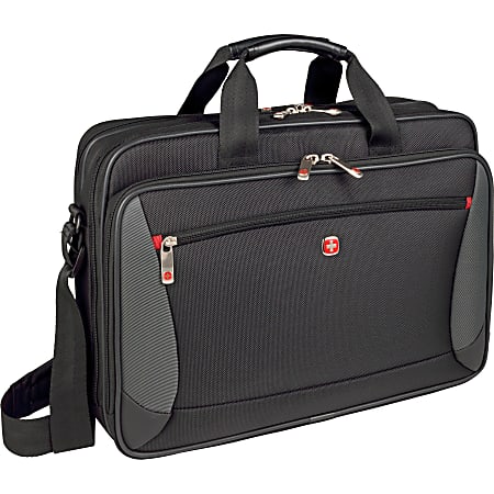 Wenger Mainframe Briefcase With 15.6 Laptop Pocket Black Office Depot