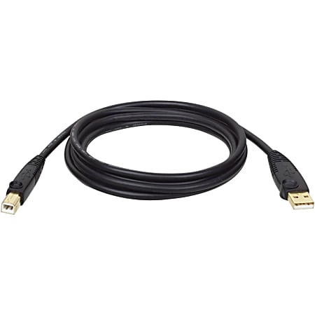 Tripp Lite U022-010 Gold USB 2.0 A/B Cable, 10 ft.