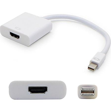 AddOn 8in Mini-DisplayPort Male to HDMI Female White