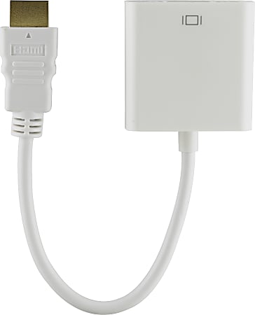 適当な価格 Ativa® HDMI to VGA Adapter, Unidirectional, White, 27523 香水(男性用)