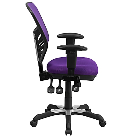 Flash Furniture Sedia girevole ergonomica con schienale alto in rete