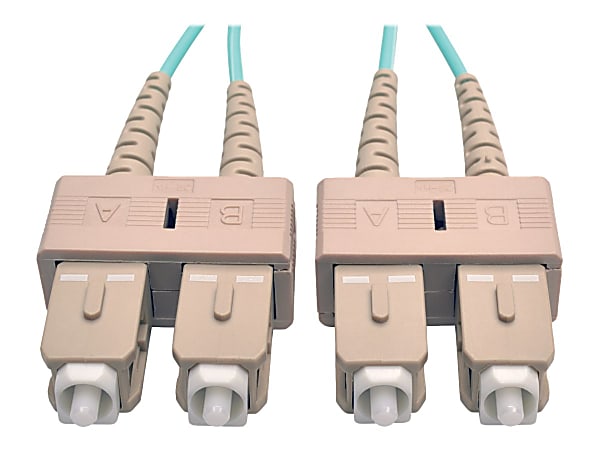 Eaton Tripp Lite Series 10Gb Duplex Multimode 50/125 OM3 LSZH Fiber Patch Cable (SC/SC) - Aqua, 3M (10 ft.) - N80603M