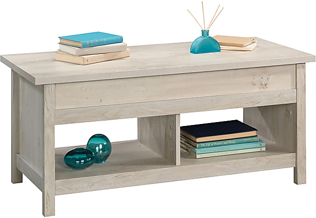 Sauder® Cannery Bridge Lift-Top Coffee Table, 19"H x 43"W x 19"D, Chalked Chestnut