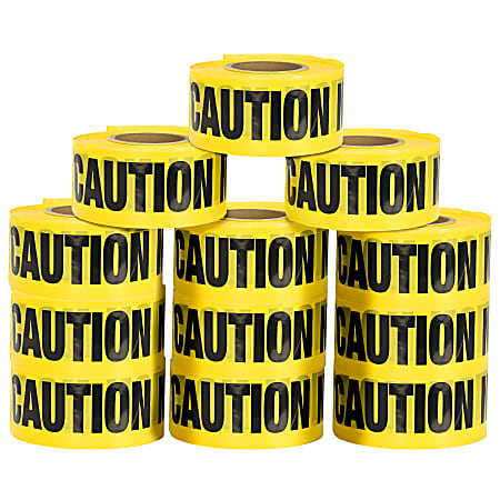 Alpine AdirPro Caution — No Parking Tape, 1,000', Yellow, Pack Of 12 Rolls