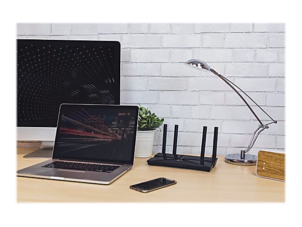 TP LINK Archer AX3000 4 Stream Gigabit Wi Fi 6 Router Black