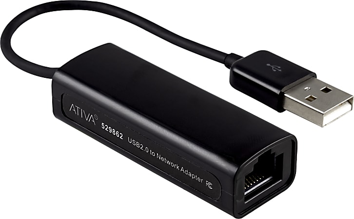 Ativa® USB 2.0 To Network Adapter, 27562