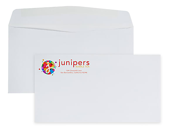 Gummed Seal, Standard Business Envelopes, 3-5/8" x