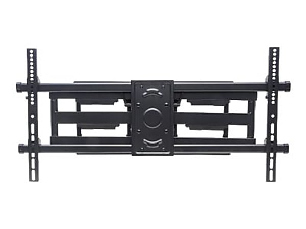 Manhattan TV & Monitor Mount, Wall, Full Motion, 1 screen, Screen Sizes: 37-75", Black, VESA 200x200 to 800x400mm, Max 75kg, LFD, Tilt & Swivel with 3 Pivots, Lifetime Warranty - Bracket - for curved LCD TV - heavy duty steel - black