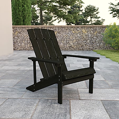 Flash Furniture Charlestown All-Weather Adirondack Chair, Slate Gray