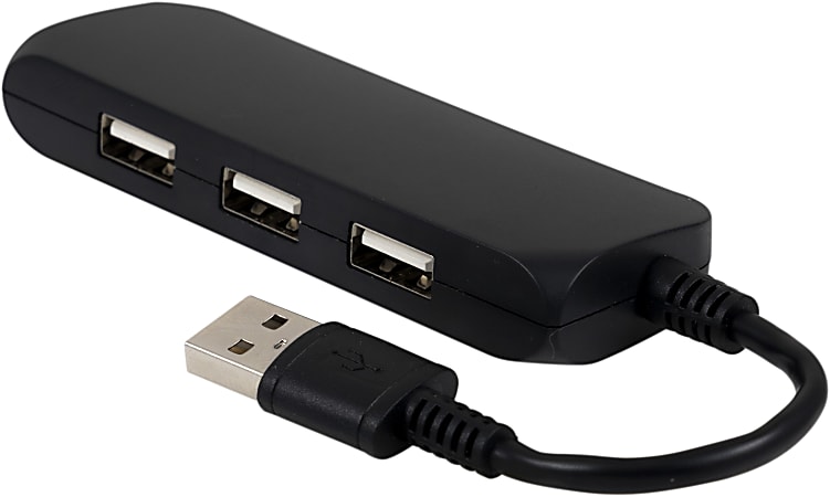 Ativa 4 Port USB 2.0 Hub Black 41512